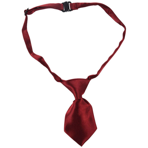 New Adjustable Dog Cat Pet Adorable Necktie(Red wine)