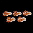 5 Pieces Cloth Stickers with Squirrel Pattern Embroidery Patch Clothing