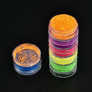 6Colour Metallic Glitter Shimmer Eyeshadow Neon Powder Pigment Eye Shadow Makeup