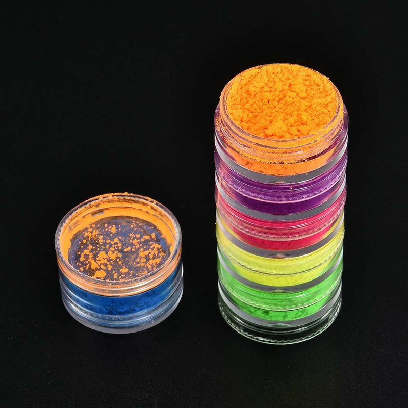 6Colour Metallic Glitter Shimmer Eyeshadow Neon Powder Pigment Eye Shadow Makeup