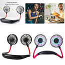 2 Pcs Portable Neck Fan Double-headed Neckband Fan For Home Cooking Travel Sport