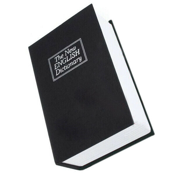 New Dictionary Book Secret Hidden Safe Key Lock Cash Money Jewellery Locker I2O7