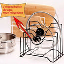 Pot Lid Holder Lid Organizer,Pot Lid Rack Storage,Pan Lid Cover Cabinet Pan