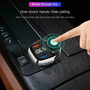 Wireless Bluetooth 4.2 Handsfree FM Transmitter MP3 QC3.0 Player Dual Charg W4I3