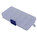 10 Compartments Portable Transparent Plastic Fishing Lure Storage Box Case SN9F
