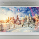 For Video Studio Decor Christmas Snow Tree Photography Background Cloth Backdrop