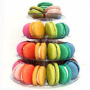 3 Pcs Macaron Display Towel 4 Tier Dessert Display Rack Wedding Party Buffet