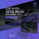 5pcs/set Car Brushes Soft Bristle A/C Dashboard Wheel Rim Detailing Brushes