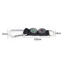 3 in 1 Camping Climbing Hiking Mini Carabiner Keychain Compass Thermometer S7J5