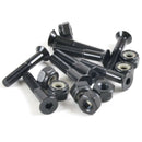 8Pairs Black Carbon Steel  27mm MS3302-1 Skateboard Screws Scooter Accessor3C