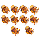 10x Hair Claw Clips Grip Thick Hair Jaw Folding Clip for Women Ladies 3.5cm