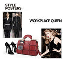 Bag Women Suture Bag Boston Inclined Shoulder Handbags Leather Bag