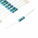 500Pcs 50 Values 1% 1ohm~1M 1W (1 Watt) Metal Film Resistor Assortment Kit Set