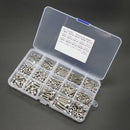 480pcs M2 M3 M4 304 Stainless Steel Hex Socket Head Cap Screws Nut Kit Set + Box