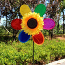 Colorful Sequins Sunflower Windmill Wind Spinner Home Garden Yard DecorationOZ