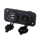 12V 24V LED Dual USB Port Car Charger Adaptor Splitter Cigarette Lighter Socket