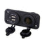 12V 24V LED Dual USB Port Car Charger Adaptor Splitter Cigarette Lighter Socket