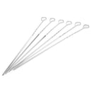 Stainless Steel BBQ Barbecue Skewers Needle Utensil Fork Kebab Kabob Stick liau