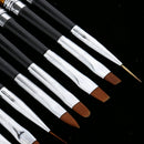 10pcs/set UV Gel Nail Art Brush Polish Painting Pens For Salon Manicure DIY