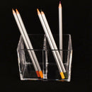 Clear Acrylic Makeup Brush Holder Pen Pencil Cup Holder Cosmetic Storage Ca
