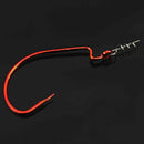 5X(100Pcs Spring Twist Lock Fishing Hook Centering Pin for Soft Lure Bait  V7D8)