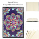 DIY Mandala Special Shaped Diamond Painting 50 Pages A5 Sketchbook Notepad