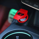 Universal Aluminum Alloy Car Engine Start Stop Button Ring Cover Trim (Red) A
