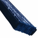 dark Blue Bamboo Frame Rose Pattern Foldable Hand Fan for Women K5M4
