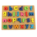 Wooden Alphabets Number Puzzle Board Color Letter Blocks Toys for Kids Education