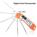 2X(Foldable Instant Read Digital Kitchen Cooking Meat Grill Food Thermomete