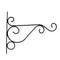 6-pack Baroque Style Plants Hanging Bracket Patio Lawn Hanger Rack Wall Hook
