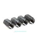 4pcs Wheel Tyre Tire Valve Stems Air Dust Cover Screw Caps Car Truck Bike Gray