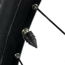 4pcs Cone Shaped Aluminum Auto Wheel Tyre Tire Valve Stem Caps Dust Cover Black