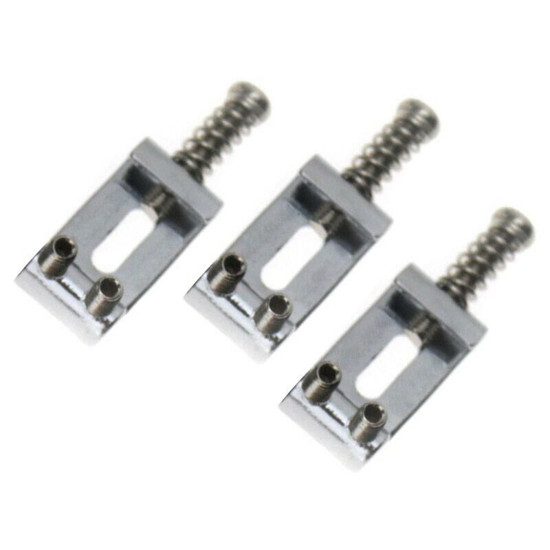 Set of 6 Replacement Chrome Tremolo Bridge Saddles For Fender Electric Guit