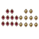 20 Pcs Rhinestone Buttons Cabochons for Crafts DIY Gift Making Accessories
