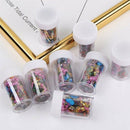 1 Roll Butterfly Colorful Starry Nail Foil Colorful Floral Nail Art Stickers