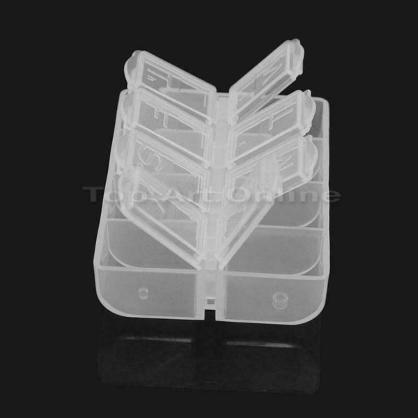 Pill Travel Box 8 Slots Tablet Holder Medicine Dispenser Organiser Storage Case