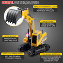 2.4Ghz 6Ch 1:24 Rc Excavator Mini Rc Truck Rechargeable Simulated Excavator E4S2