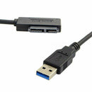 USB 3.0 to 7+6 13Pin Slimline SATA Laptop CD/DVD ROM Optical Drive Adapter
