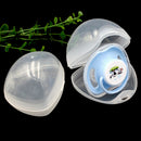 2PCS Portable Baby Nipple Box Infant Pacifier Cradle Case Holder Soother Box  Z