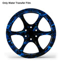 Hydrographic Car Decor Home Blue Dipping Graffiti Water Transfer Film For Helmet