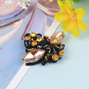 handmade rhinestone beaded sequin patches bees sew on patch for-clothes^applique