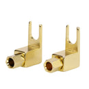 8 pcs total Hi-end Banana to Spade Adapter Plug/Speaker Cable Connector [Wy