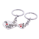 Arrow & "I Love You" Heart & Key Lovers Couple Key Chain Ring Keychain Keyr A9V4