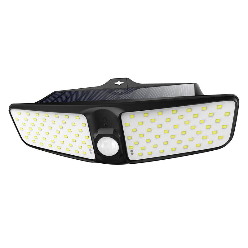 100LED Solar Wall Lamps Outdoor Waterproof Street Courtyard Induction Lamp