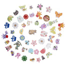 50pcs Mixed Animals Wooden Buttons Scrapbooking Crafts DIY Children Button Decor
