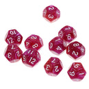 Polyhedral Detail Of The D12 And Fingers 10pcs 12 Sides For The Games Of