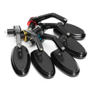 1 pair universal motorcycle 22mm 7/8 inch bar end rearview mirrors motorbik A3A1