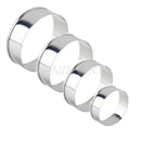 4Pcs Stainless Steel Round Fondant Cake Mold Biscuit Craft Pastry Cookie Cutter