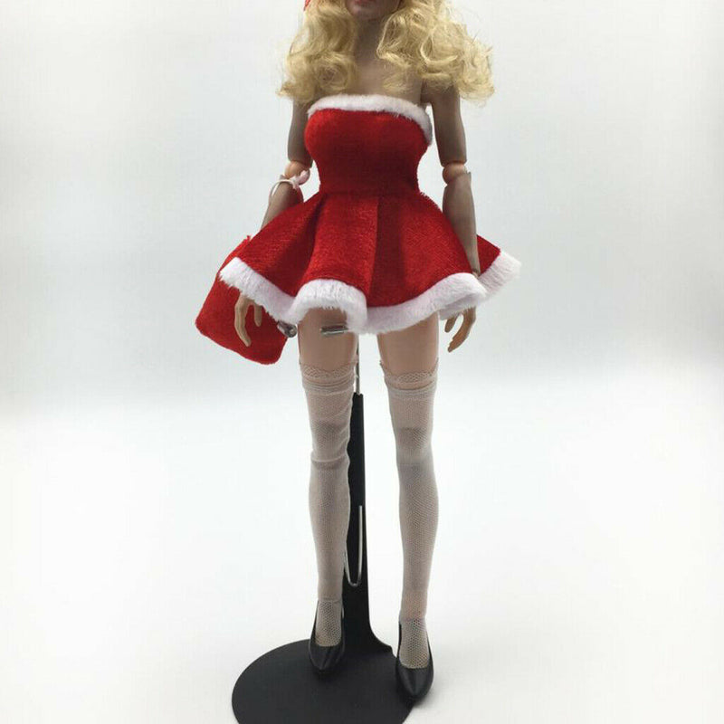 1/6 Woman Christmas Hairpin Dress Sos T-ba & Bag for 12'' Action Figures